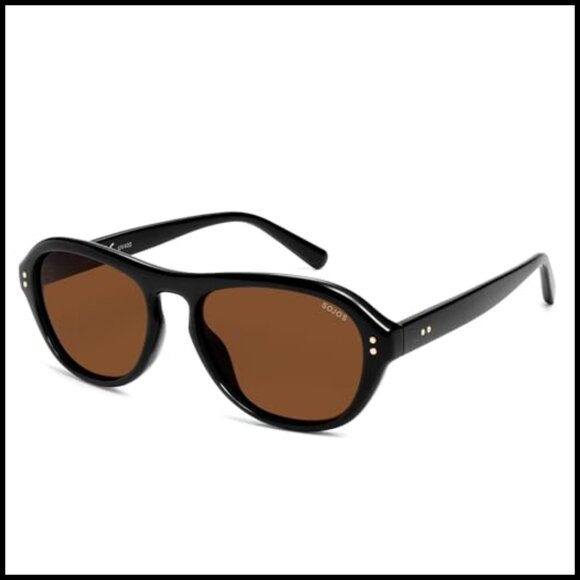 Retro Polarized Aviator Sunglasses with UV400 TAC Lenses main image 6
